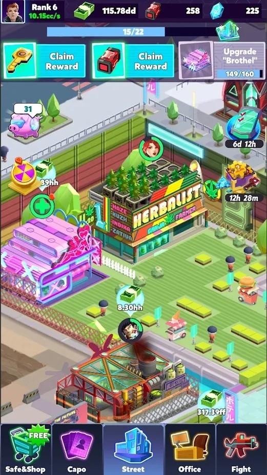 放置黑帮帝国游戏(Idle Mafia Empire)下载,放置黑帮帝国,经营游戏